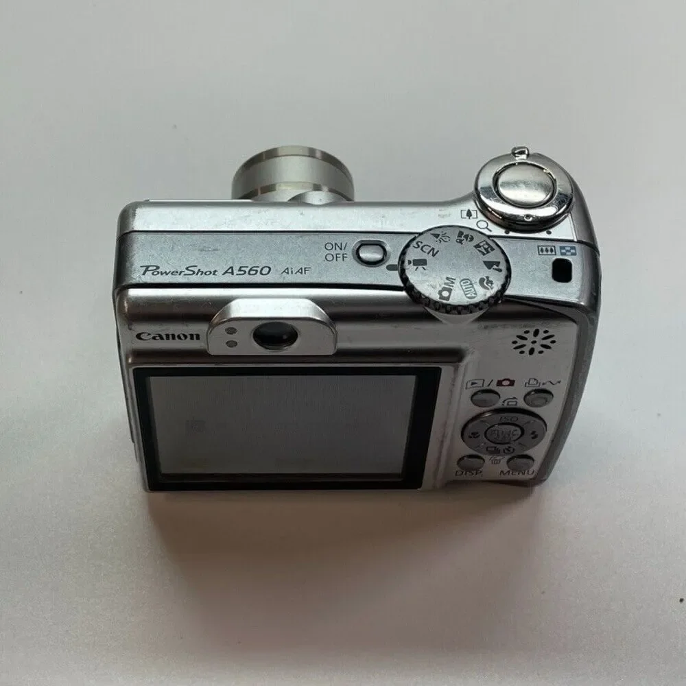 Canon PowerShot A560 7.1MP Silver Digital Camera Tested Working‎ - Picture 3 of 6